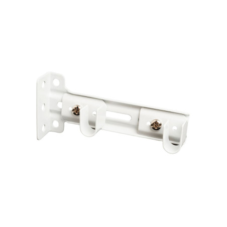 Suporte duplo para calha reforçada branco (2un) cintacor - storplanet