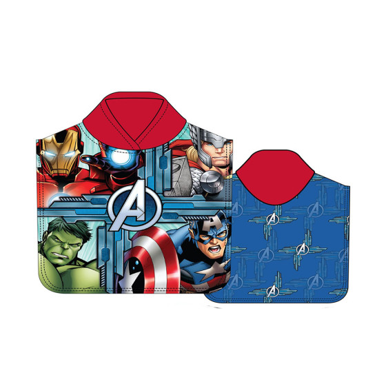Poncho de praia micro 55x11cm infantil avengers