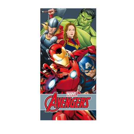 Toalha de praia de algodão 300g 70x140cm avengers