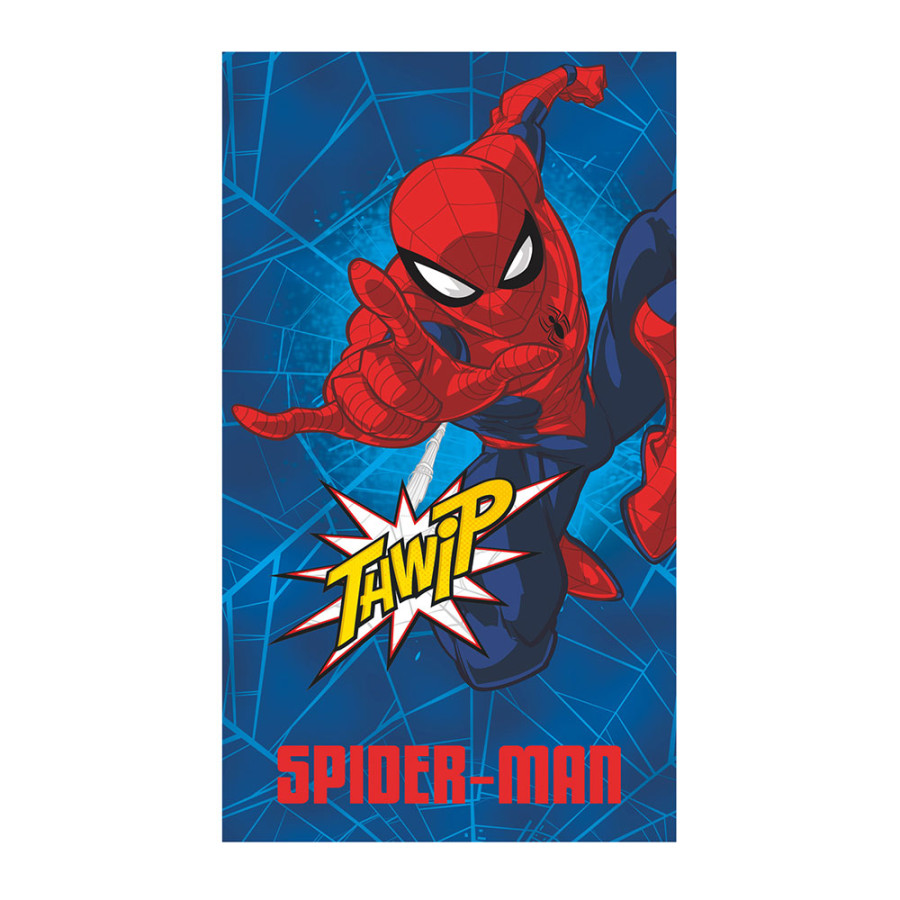 Toalha de praia de algodão 300g 70x140cm spiderman