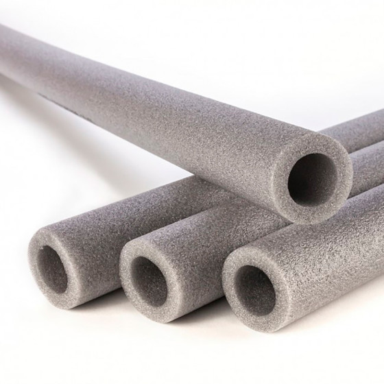 Tubo protector polietileno 1 m cinzento espessura 10 mm interior ø28mm