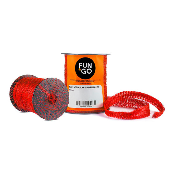 Malha tubular para embalagem universal-100 vermelho 25 m