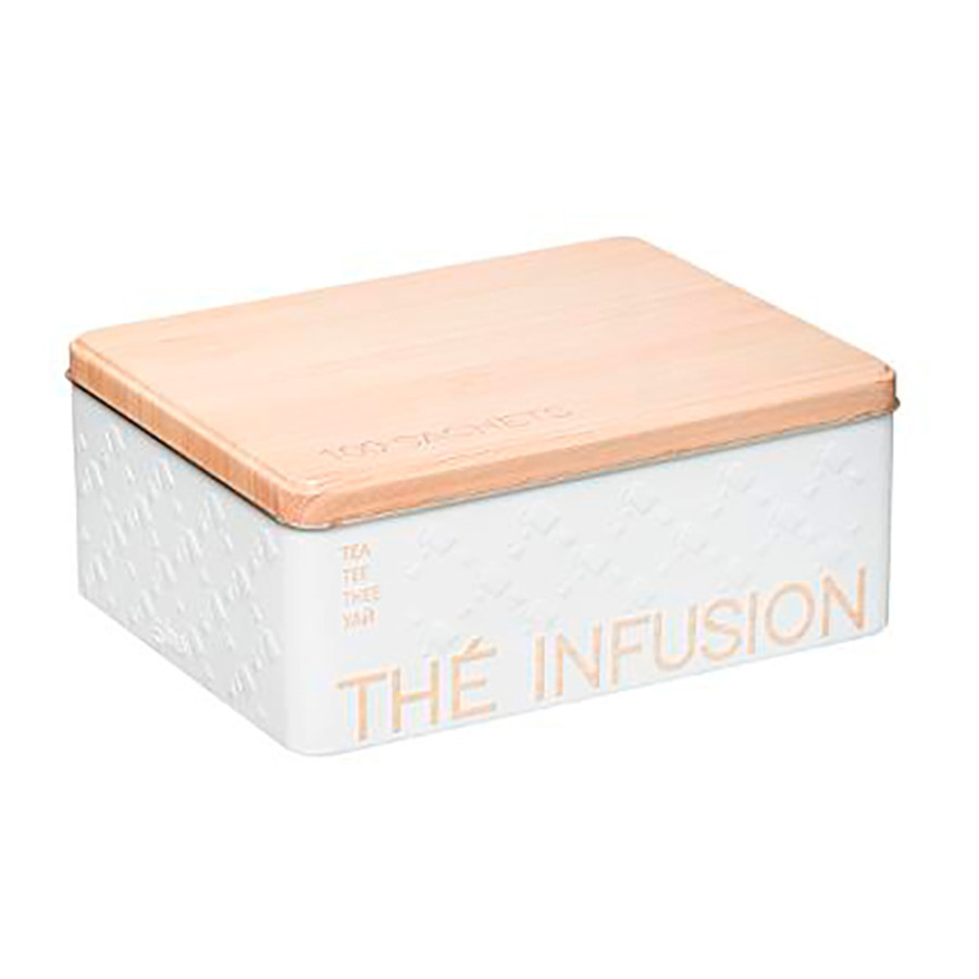 Caixa metalica para infusões para 100 unid. modelo scandi nature