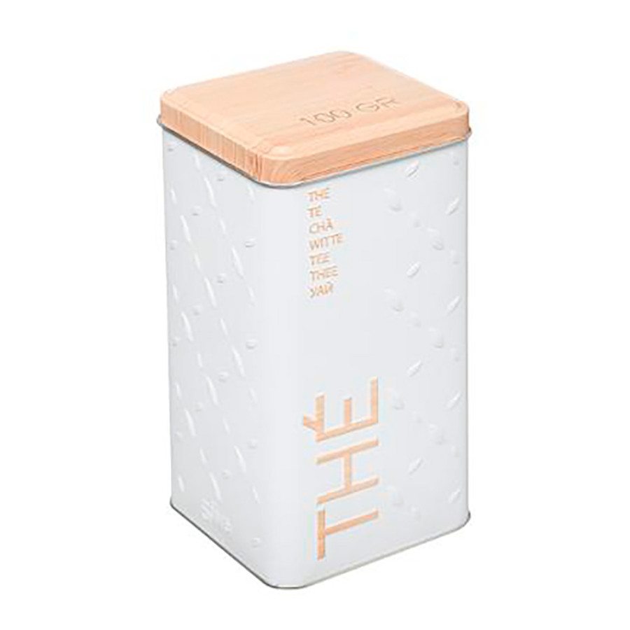 Caixa metalica para te 100g modelo scandi nature