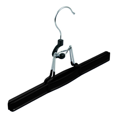 Cabide antiderrapante para saia/calças, cor preto