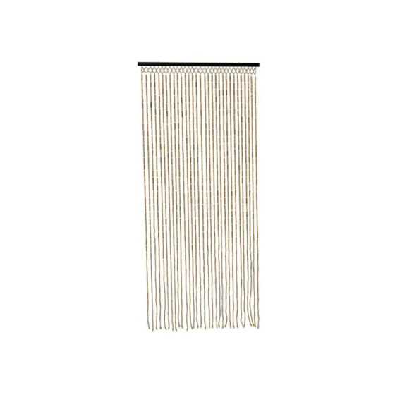 Cortina de bambu na cor natural, dimensões 90 x 200 cm