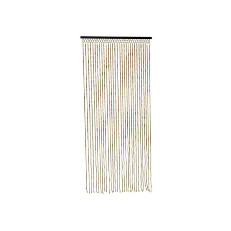 Cortina de bambu na cor natural, dimensões 90 x 200 cm