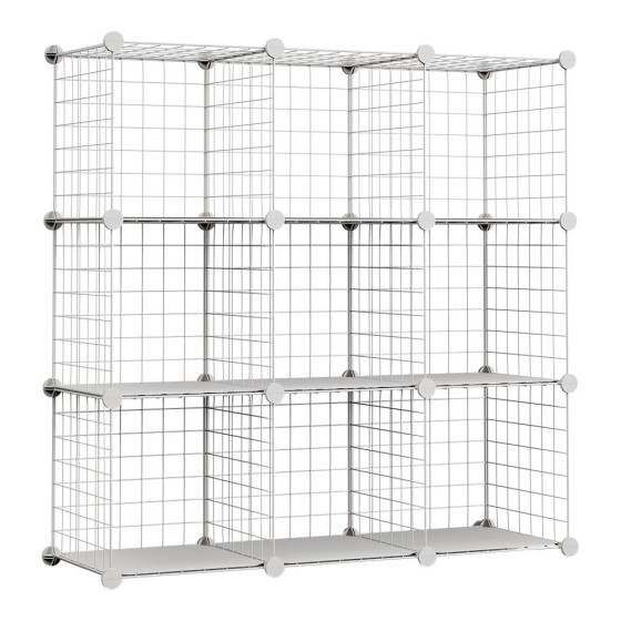 Estante modular de metal titan c9 branca