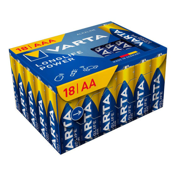 Pilha alcalina longlife power big box aa - lr06 (caixa 18 unid.) ø14,5 x 50,5 mm