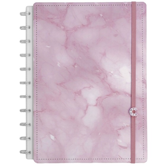 Caderno Inteligente grande (215x280mm) pautado Blush