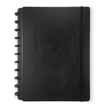 Caderno Inteligente grande (215x280mm) pautado black ink by Alexandra Herchovitch