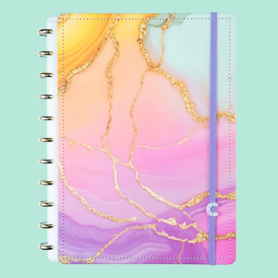 Caderno Inteligente grande (215x280mm) pautado Aurora by Luara