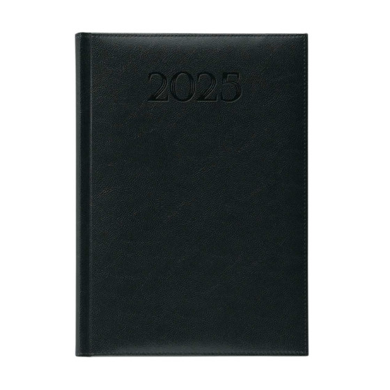 Agenda Semanal 170x240 mm 2025 Papiro Madrid Preta A24
