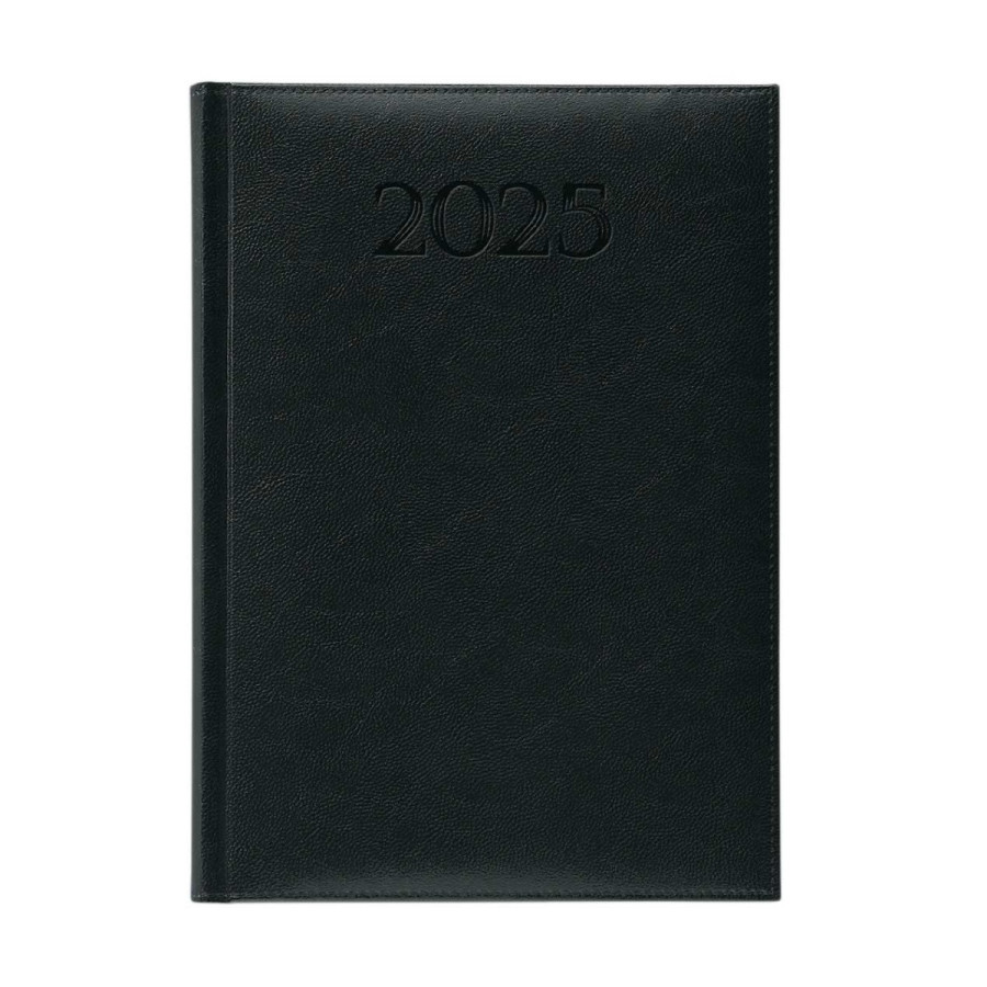 Agenda Semanal 170x240 mm 2025 Papiro Madrid Preta A24