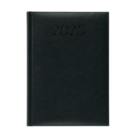 Agenda Semanal 170x240 mm 2025 Papiro Madrid Preta A24