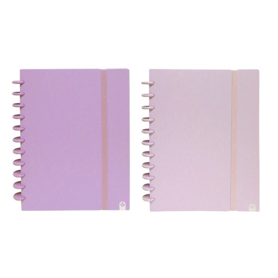 Caderno Ingeniox A4 pautado 80 folhas 100g foam com elástico menta pastel