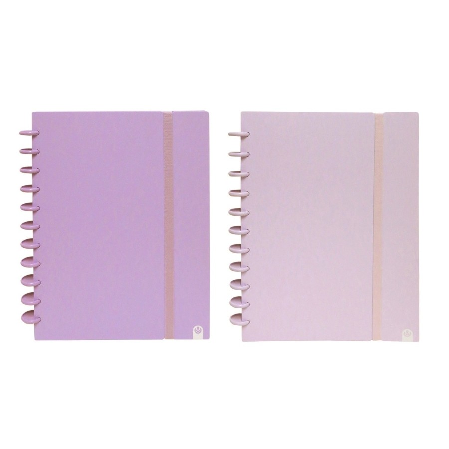 Caderno Ingeniox A4 pautado 80 folhas 100g foam com elástico menta pastel