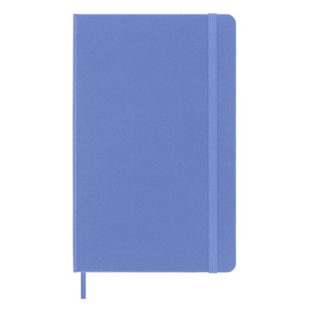 Caderno A5 capa dura Moleskine Classic Collection Liso 120 folhas azul Hydrangea com elástico