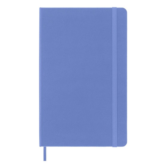 Caderno A5 capa dura Moleskine Classic Collection pautado 120 folhas azul Hydrangea com elástico