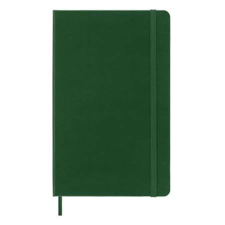 Caderno A5 capa dura Moleskine Classic Collection pautado 120 folhas verde Mirtilo com elástico