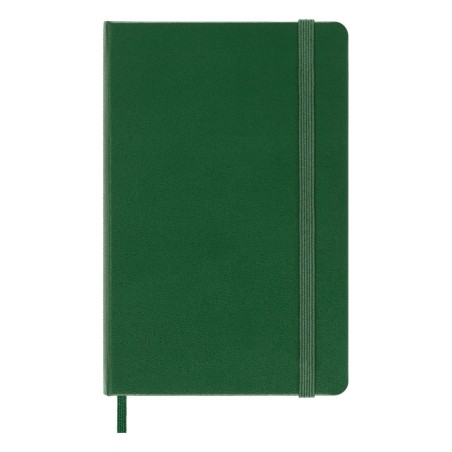 Caderno A6 capa dura Moleskine Classic Collection Liso 96 folhas verde Mirtilo com elástico