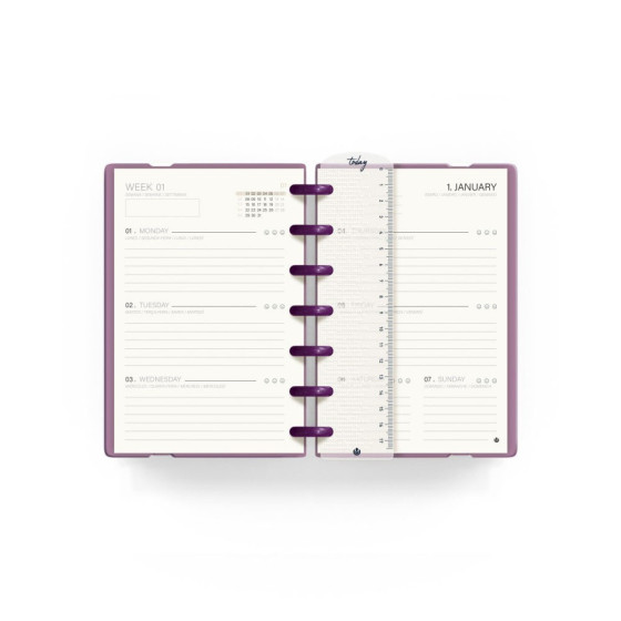 Agenda Semanal Mini 2025 Ingeniox Bordeaux