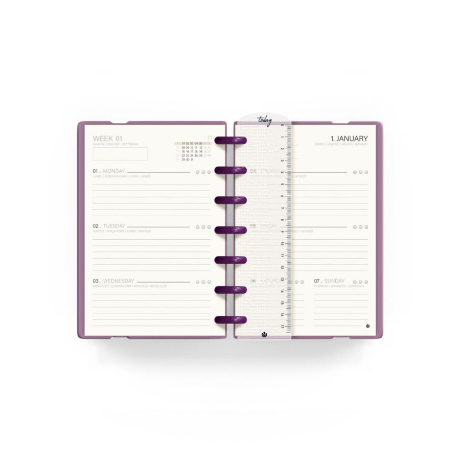 Agenda Semanal Mini 2025 Ingeniox Bordeaux