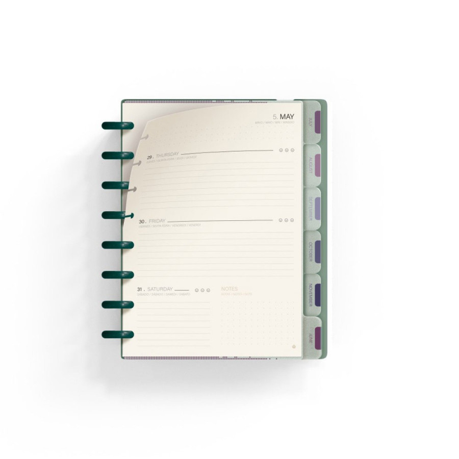 Agenda Semanal A5 2025 Ingeniox Verde