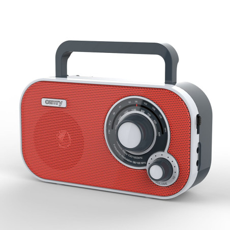 Rádio am/fm vermelho cr 1140, 21 x 5,6 x 12 cm