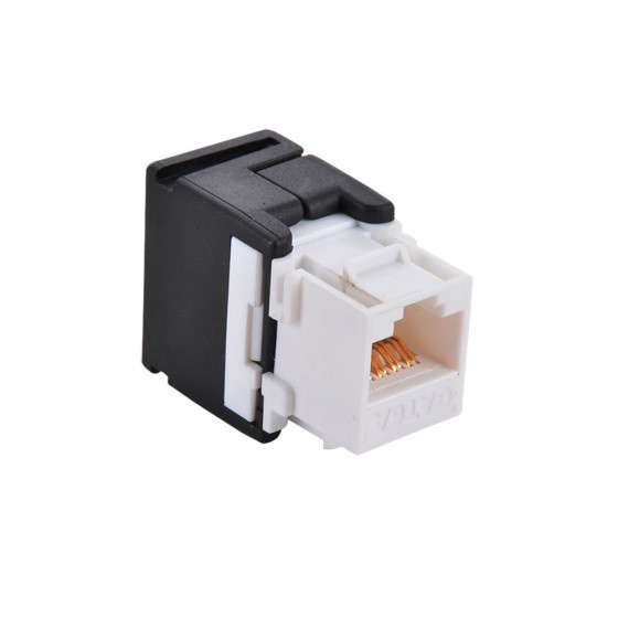 Conector fêmea rj45 utp cat.6 keystone 180°