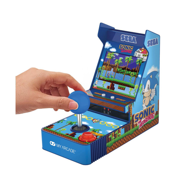 Joystick player sonic the hedgehog portátil retro arcade