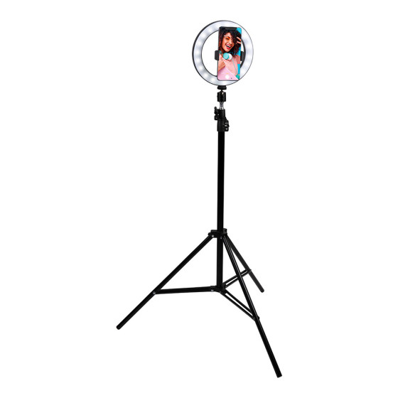 Anel luminoso com tripé