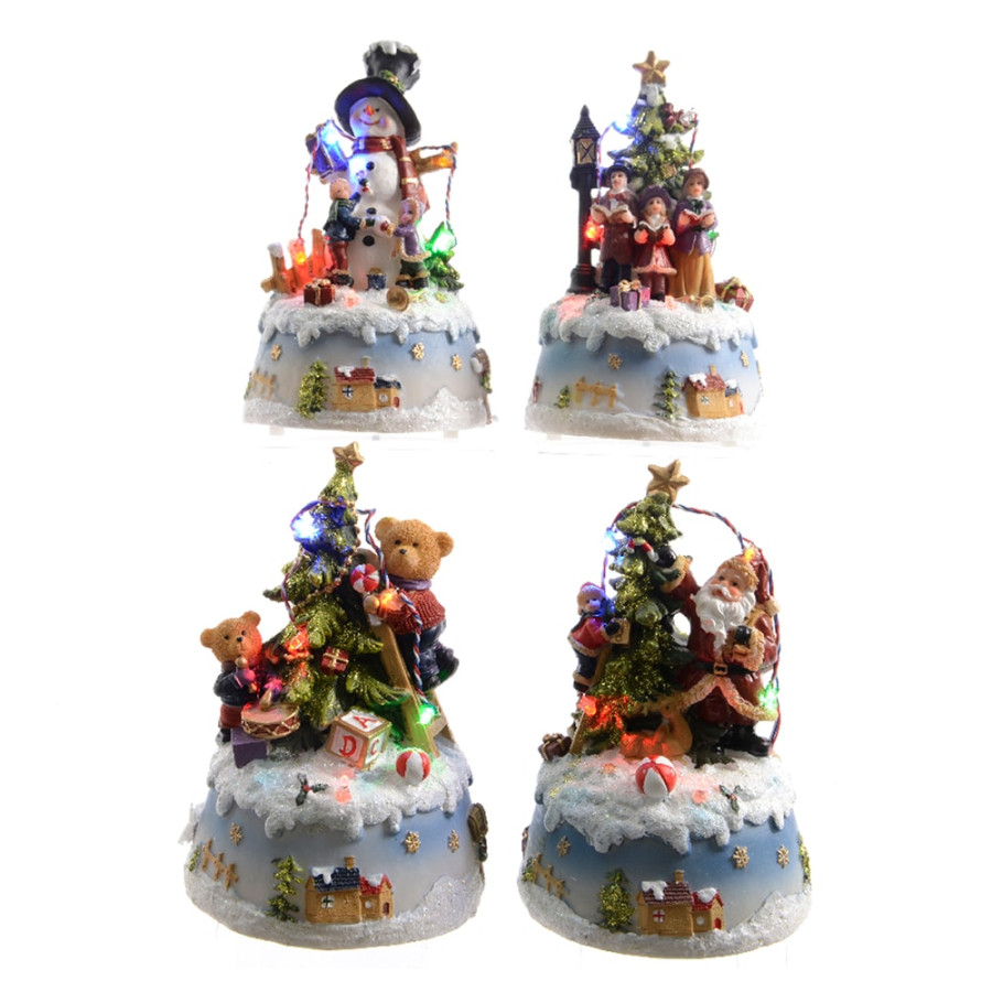 Figuras de natal led 10 x 9 x 15,5 cm. modelos variados