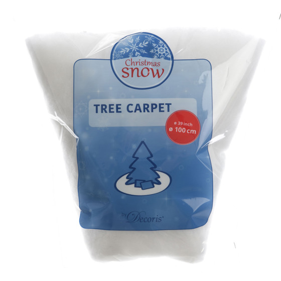 Base decorativa redonda para árvore de natal efeito neve ø100cm