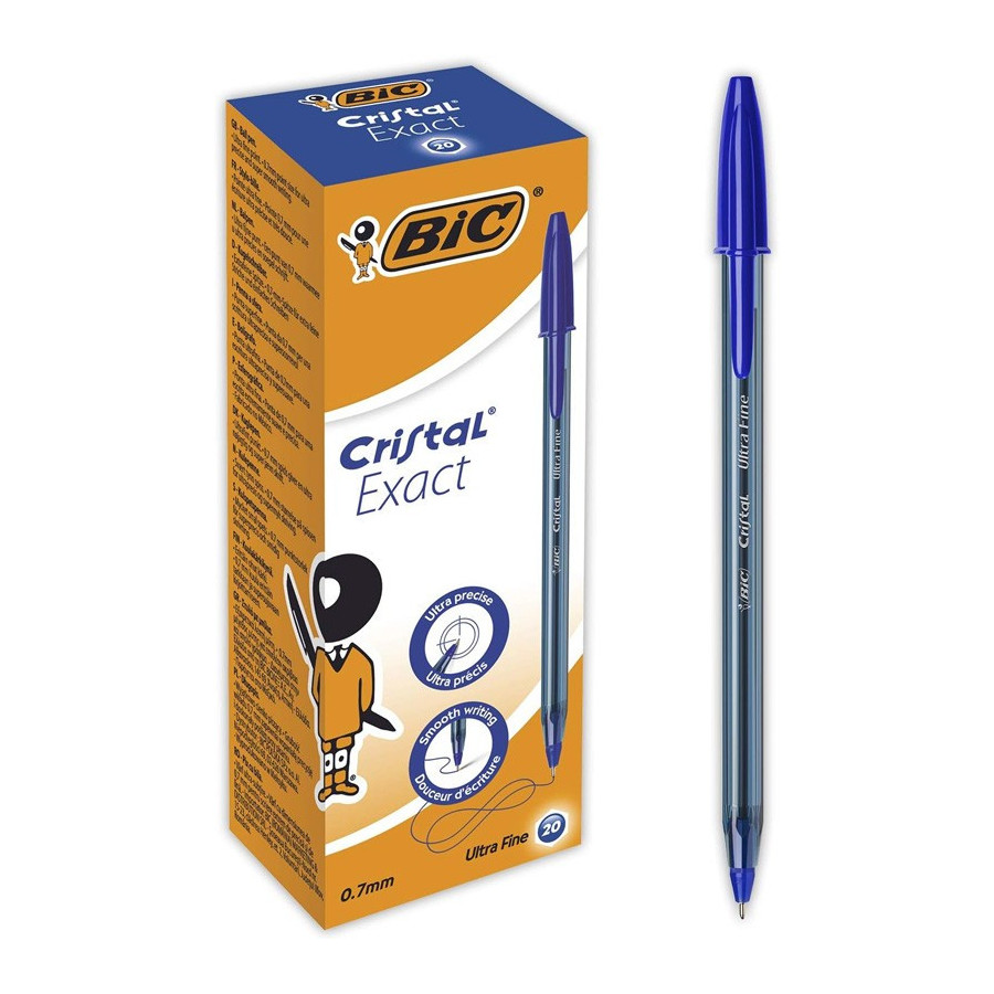 Esferográfica BIC Cristal Exact Ultra Fina Azul