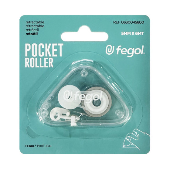 FITA CORRECTORA 5MMX6MT FEGOL POCKET ROLLER