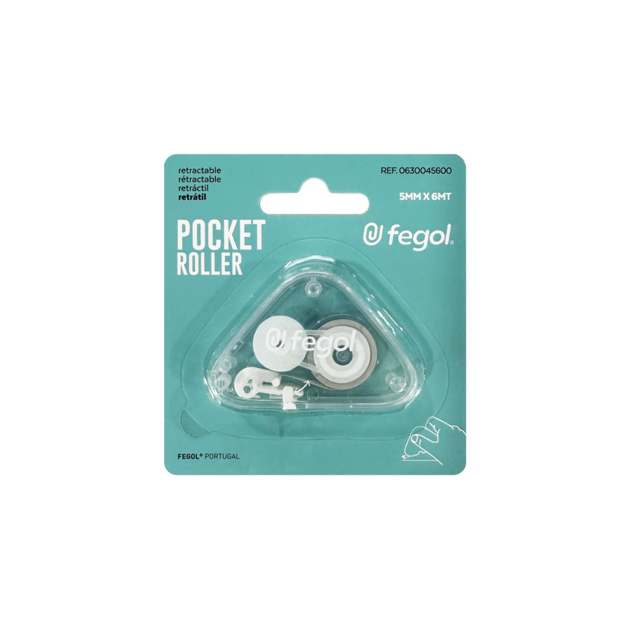 FITA CORRECTORA 5MMX6MT FEGOL POCKET ROLLER