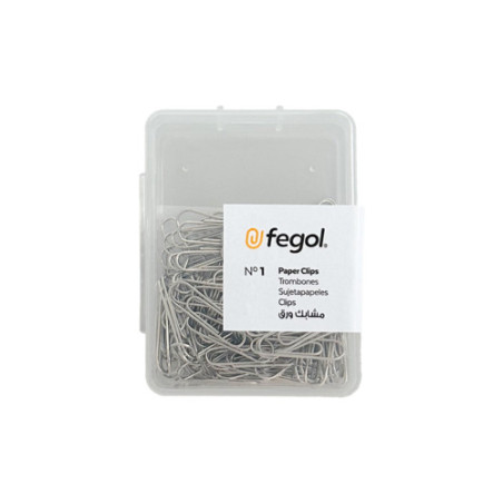 Caixa com 100 Clips Fegol Número 1 - 22mm