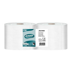 Amoos Rolo de Papel Industrial 350 Metros 2 Folhas (2Un)