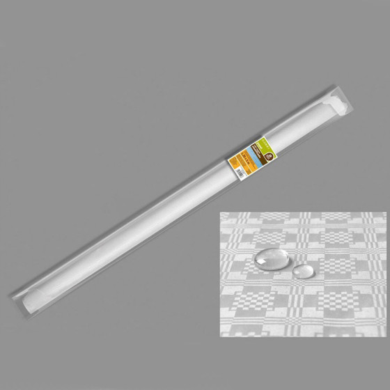 Rolo de toalha de mesa branco impermeável 5x1.2m