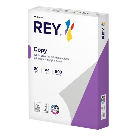 Papel Fotocopia A4 80 gr Rey Copy Branco