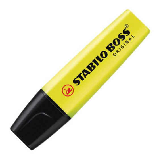 Sublinhador Fluorescente Stabilo Boss Original Amarelo 70/24