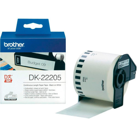 Etiquetas Termicas Brother DK-22205 62mmx30,48m Branco QL-500/550