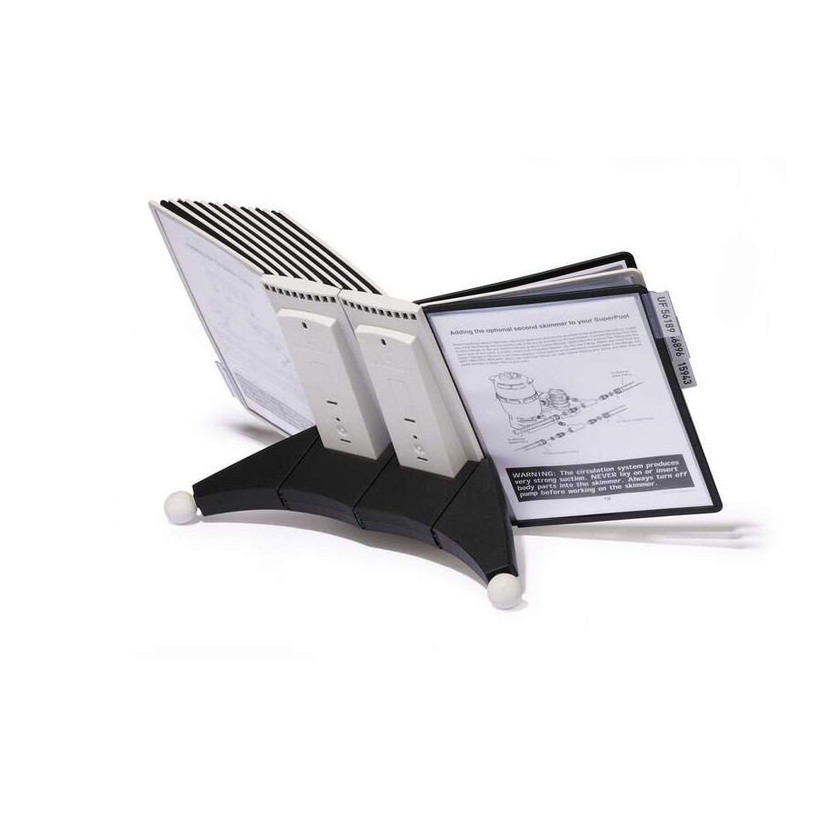 Suporte de Mesa 20 Bolsas Sherpa A4 Preto e Cinza Durable