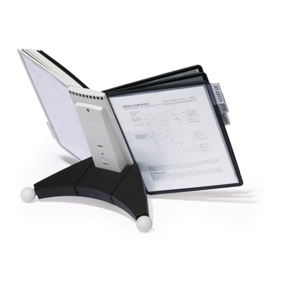 Suporte Mesa 10 Bolsas Sherpa A4 Preto e Cinza Durable