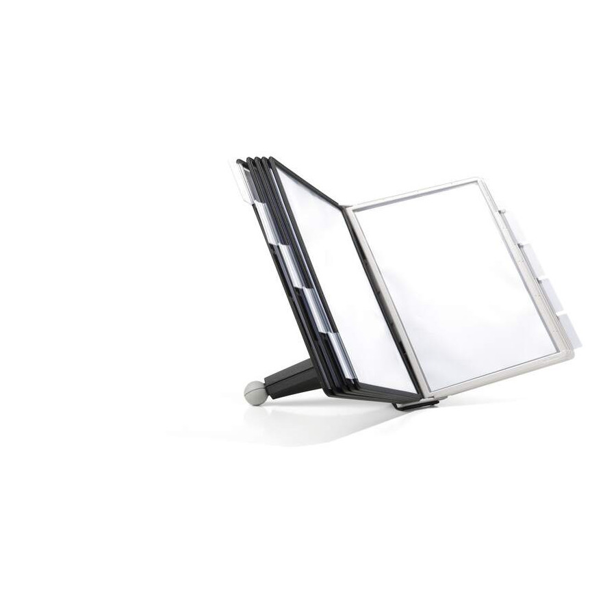 Suporte Mesa 10 Bolsas Sherpa A4 Preto e Cinza Durable