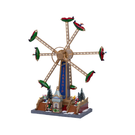 Carrossel de natal com led 36,5 x 19,00 x 47,60 cm