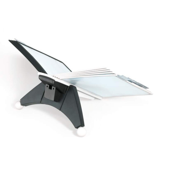 Suporte Mesa 10 Bolsas Sherpa A4 Preto e Cinza Durable