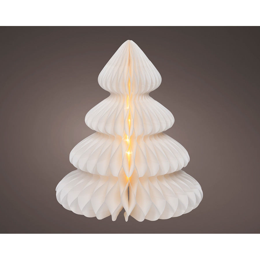 Figura de árvore branca de papel led ø42 x 48 cm