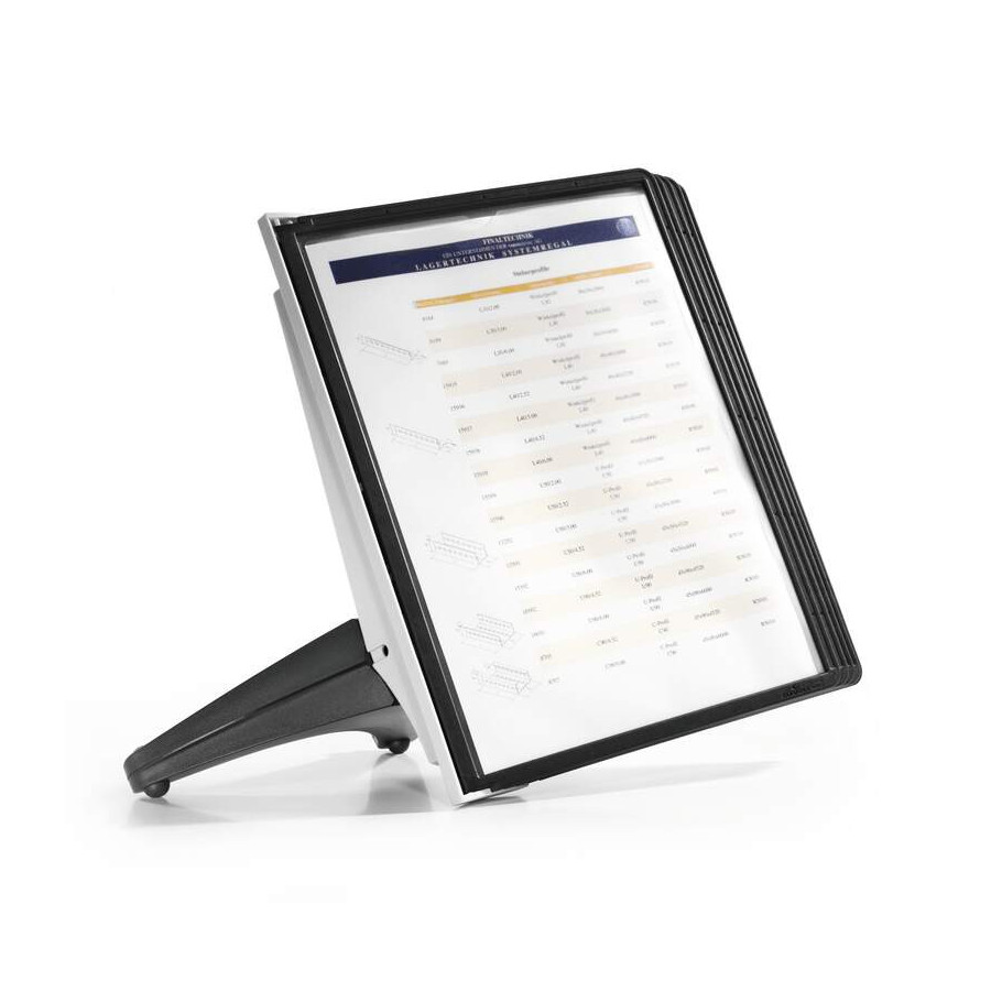 Suporte de Mesa 5 Bolsas Sherpa Soho A4 Preto e Cinza Durable